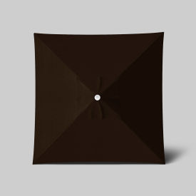 California Umbrella Venture 6 x 6 Patio Umbrella Ashwood Simulation Pole Sunbrella Bay Brown 