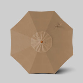 California Umbrella Venture 7.5 Patio Umbrella Teak Simulation Pole Olefin Woven Sesame 