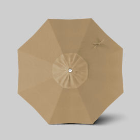 Venture 7-1/2' Patio Umbrella, Ashwood Simulation Pole, Sunbrella Linen Sesame view 2