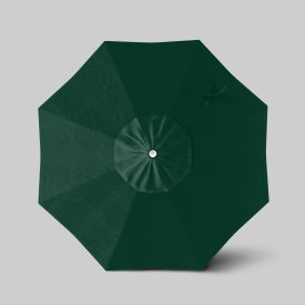 California Umbrella Venture 7.5 Patio Umbrella Ashwood Simulation Pole Olefin Hunter Green 