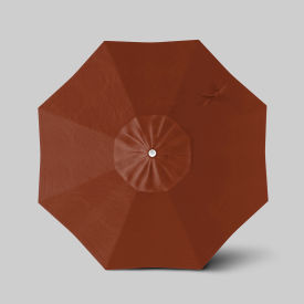 Venture 7-1/2' Patio Umbrella, Ashwood Simulation Pole, Olefin Terracotta view 2