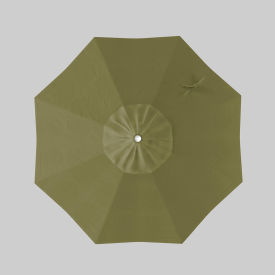 California Umbrella Coast 7.5 Patio Umbrella White Pole Sunbrella Spectrum Cilantro 