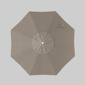 California Umbrella Coast 7.5 Patio Umbrella White Pole Sunbrella Spectrum Dove 