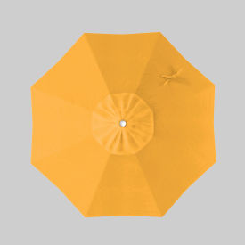 Coast 7-1/2' Patio Umbrella, White Pole, Sunbrella Buttercup view 2