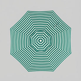 Coast 7-1/2' Patio Umbrella, White Pole, Sunbrella Mason Forest Green view 2
