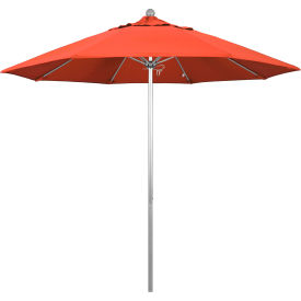 California Umbrella 9 Patio Umbrella Venture Series Silver Pole Olefin Sunset 