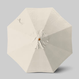 Venture 9' Patio Umbrella, Teak Simulation Pole, Sunbrella Canvas view 2