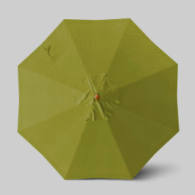 California Umbrella Venture 9 Patio Umbrella Teak Simulation Pole Olefin Kiwi 