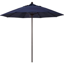 MARCH PRODUCTS INC ALTO908117-F09 California Umbrella 9 Patio Umbrella - Olefin Navy - Bronze Pole - Venture Series image.