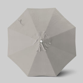 California Umbrella Venture 9 Patio Umbrella Ashwood Simulation Pole Sunbrella Granite 