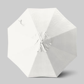California Umbrella Venture 9 Patio Umbrella Ashwood Simulation Pole Sunbrella Natural 