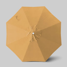 California Umbrella Venture 9 Patio Umbrella Ashwood Simulation Pole Sunbrella Wheat 