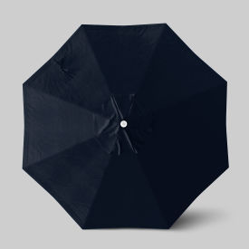 California Umbrella Venture 9 Patio Umbrella Ashwood Simulation Pole Sunbrella Navy 