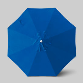 California Umbrella Venture 9 Patio Umbrella Ashwood Simulation Pole Olefin Royal Blue 