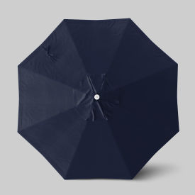 California Umbrella Venture 9 Patio Umbrella Ashwood Simulation Pole Olefin Navy Blue 