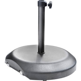 Patio Umbrella Base with 2 Casters, 75 lb., Hammertone Gray view 2