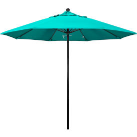 California Umbrella 9' Patio Umbrella - Aruba - Black Pole - Oceanside Series