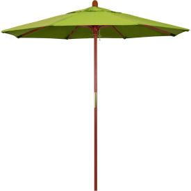 California Umbrella 7.5 Patio Umbrella Grove Series Hardwood Pole Sunbrella Macaw 