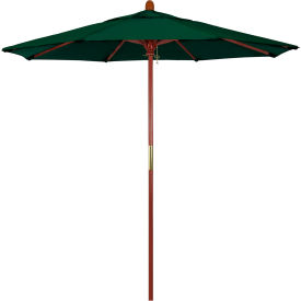California Umbrella 7.5' Patio Umbrella - Olefin Hunter Green - Hardwood Pole - Grove Series