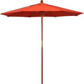 California Umbrella 7.5' Patio Umbrella - Olefin Sunset - Hardwood Pole - Grove Series