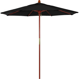 California Umbrella 7.5' Patio Umbrella - Olefin Black - Hardwood Pole - Grove Series