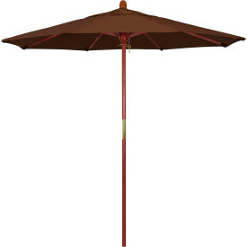 MARCH PRODUCTS INC MARE758-F71 California Umbrella 7.5 Patio Umbrella - Olefin Teak - Hardwood Pole - Grove Series image.