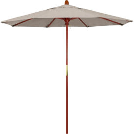 MARCH PRODUCTS INC MARE758-F77 California Umbrella 7.5 Patio Umbrella - Olefin Woven Granite - Hardwood Pole - Grove Series image.