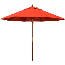 California Umbrella 9' Patio Umbrella - Olefin Sunset - Hardwood Pole - Grove Series