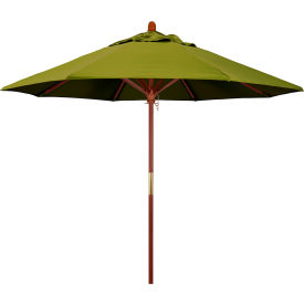 MARCH PRODUCTS INC MARE908-F55 California Umbrella 9 Patio Umbrella - Olefin Kiwi - Hardwood Pole - Grove Series image.