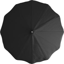 California Umbrella Pagoda 8-1/2 Patio Umbrella Silver Pole Sunbrella Black 