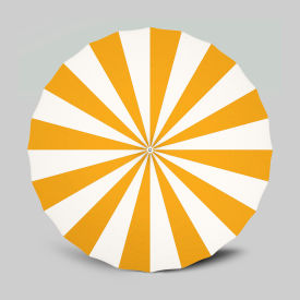 California Umbrella Pagoda 8-1/2 Patio Umbrella Silver Pole Sunbrella Natural/Sunflower Yellow 