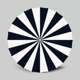 California Umbrella Pagoda 8-1/2 Patio Umbrella White Pole Sunbrella Natural/Navy 