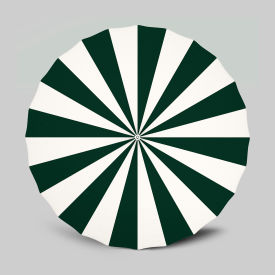 California Umbrella Pagoda 8-1/2 Patio Umbrella White Pole Sunbrella Natural/Forest Green 