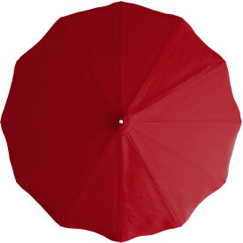 California Umbrella Pagoda 8-1/2 Patio Umbrella Black Pole Sunbrella Jockey Red 