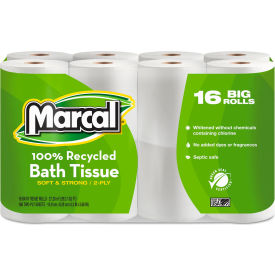 100 Premium Recycled 2-Ply Toilet Tissue  96 Rolls/Carton - MRC16466 
