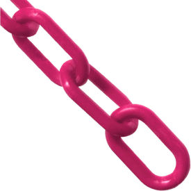 Global Industrial 00018-25 Mr. Chain Plastic Chain, 3/4" Link, 25L, HDPE, Magenta image.