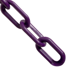 Global Industrial 00023-100 Mr. Chain Plastic Chain, 3/4" Link, 100L, HDPE, Purple image.