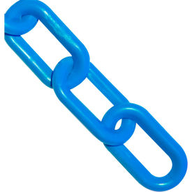 Global Industrial 00024-100 Mr. Chain Plastic Chain, 3/4" Link, 100L, HDPE, Sky Blue image.