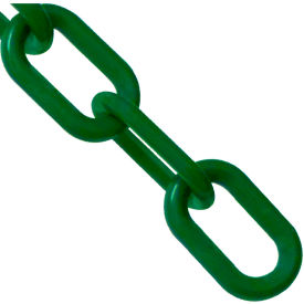 Global Industrial 00054-25 Mr. Chain Plastic Chain, 3/4" Link, 25L, HDPE, Evergreen image.