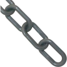 Global Industrial 00057-100 Mr. Chain® Plastic Barrier Chain, 3/4" x 100L, Slate Gray image.