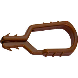 Global Industrial 19010-50 Mr. Chain 1" Mr. Clip, Brown, Pack of 50 image.