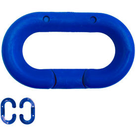 Global Industrial 30726-10 Mr. Chain 1-1/2 " Master Link, Traffic Blue, Pack of 10 image.