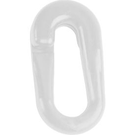 Global Industrial 50901-10 Mr. Chain Large Connecting Link, Fits 2" Heavy Duty Chain, White, 10/Pack image.