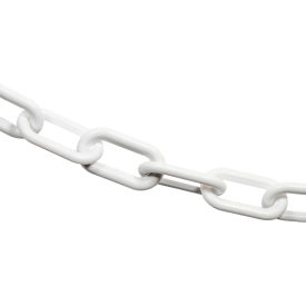 Mr. Chain® EarthMade Biodegradable Plastic Safety Chain 2" x 50L White 