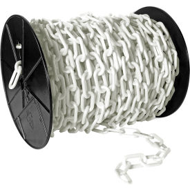 Mr. Chain® EarthMade™ Biodegradable Plastic Safety Chain On A Reel 2" x 125'L White