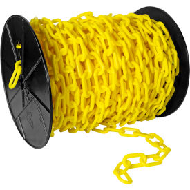 Mr. Chain® EarthMade™ Biodegradable Plastic Safety Chain On A Reel 2" x 125'L Yellow
