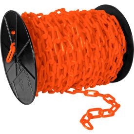 Mr. Chain® EarthMade™ Biodegradable Plastic Chain On A Reel 2" x 125'L Safety Orange