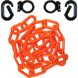 Global Industrial 77412 Mr. Chain Warehouse Kit With 2"x15L Chain, Black/Safety Orange image.
