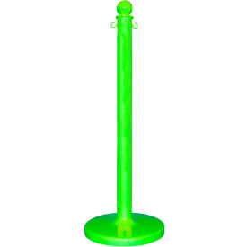 Global Industrial 708552SG Global Industrial™ Plastic Stanchion Post, 40"H, Safety Green image.