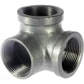 MSI Products 1" 150lb Black Malleable Iron Side Outlet Elbow 150-300 PSI 